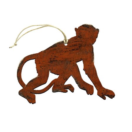 DESIGNOCRACY Monkey Wooden Ornament 99234O